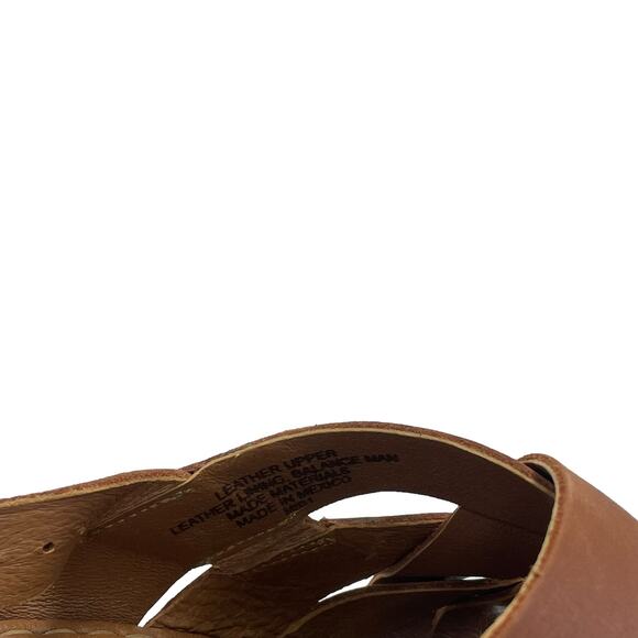 Born Sling Back Strappy Brown Leather Comfort Wedge Sandal Womens 9 - Picture 6 of 7